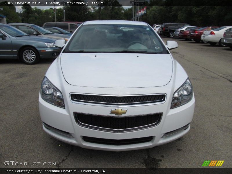 Summit White / Titanium 2009 Chevrolet Malibu LT Sedan