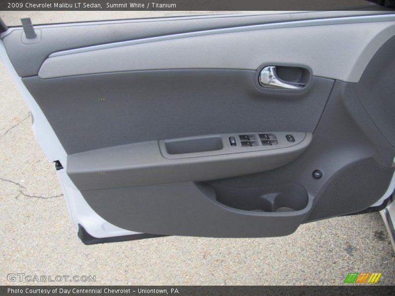 Summit White / Titanium 2009 Chevrolet Malibu LT Sedan