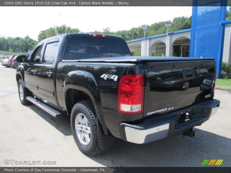 Carbon Black Metallic / Ebony 2009 GMC Sierra 1500 SLE Crew Cab 4x4