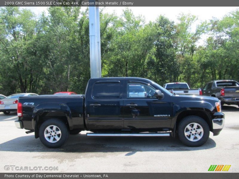 Carbon Black Metallic / Ebony 2009 GMC Sierra 1500 SLE Crew Cab 4x4