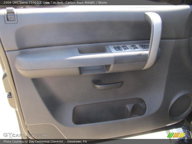 Carbon Black Metallic / Ebony 2009 GMC Sierra 1500 SLE Crew Cab 4x4
