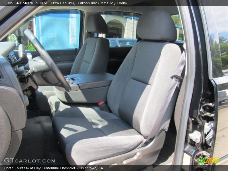 Carbon Black Metallic / Ebony 2009 GMC Sierra 1500 SLE Crew Cab 4x4
