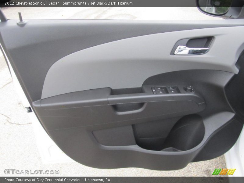 Summit White / Jet Black/Dark Titanium 2012 Chevrolet Sonic LT Sedan