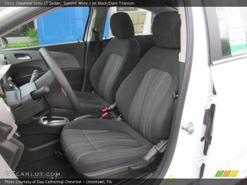 Summit White / Jet Black/Dark Titanium 2012 Chevrolet Sonic LT Sedan