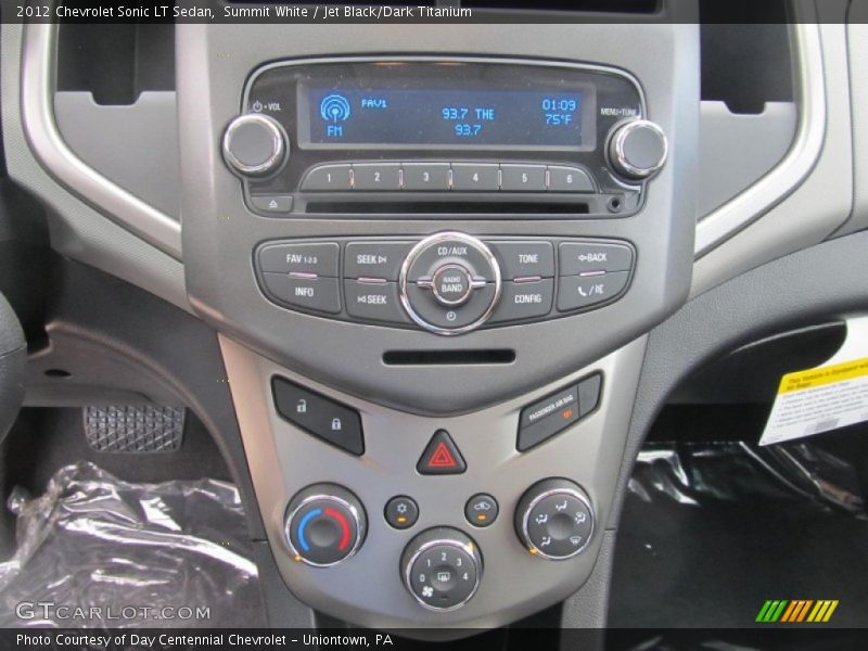Summit White / Jet Black/Dark Titanium 2012 Chevrolet Sonic LT Sedan