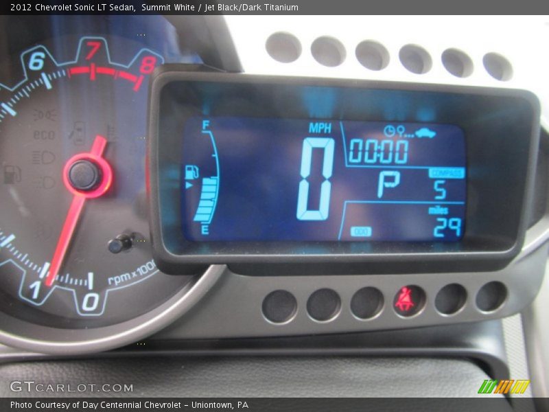 Summit White / Jet Black/Dark Titanium 2012 Chevrolet Sonic LT Sedan