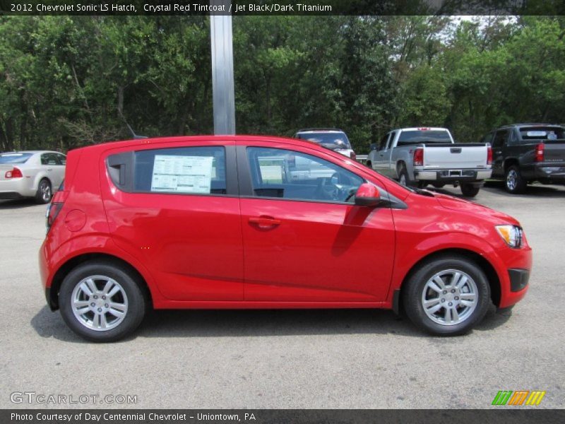 Crystal Red Tintcoat / Jet Black/Dark Titanium 2012 Chevrolet Sonic LS Hatch