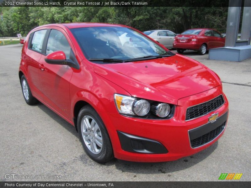 Crystal Red Tintcoat / Jet Black/Dark Titanium 2012 Chevrolet Sonic LS Hatch