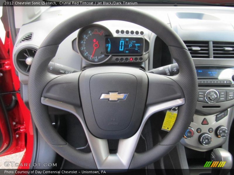Crystal Red Tintcoat / Jet Black/Dark Titanium 2012 Chevrolet Sonic LS Hatch