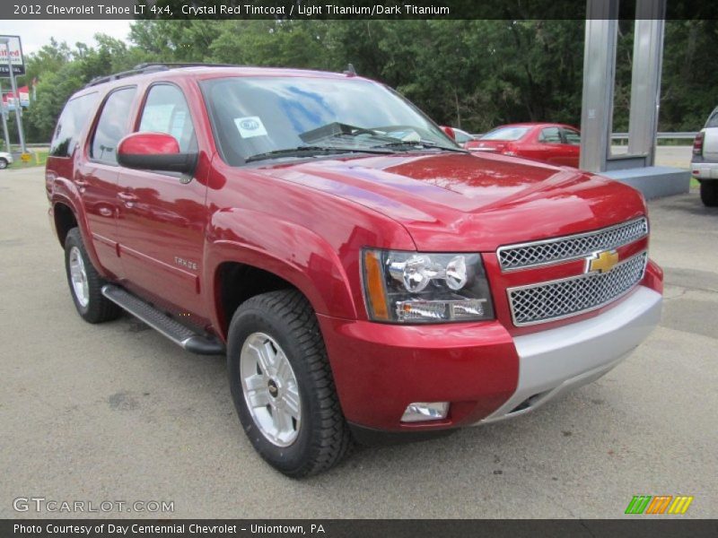 Crystal Red Tintcoat / Light Titanium/Dark Titanium 2012 Chevrolet Tahoe LT 4x4
