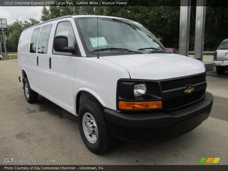 Summit White / Medium Pewter 2013 Chevrolet Express 3500 Cargo Van