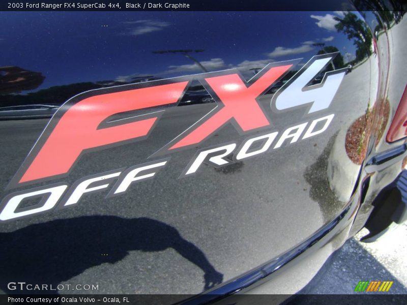 Black / Dark Graphite 2003 Ford Ranger FX4 SuperCab 4x4