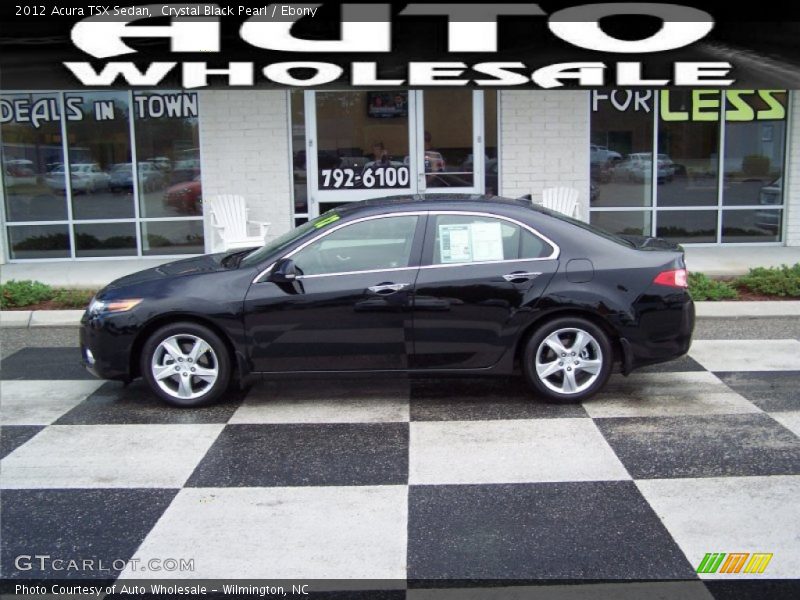 Crystal Black Pearl / Ebony 2012 Acura TSX Sedan