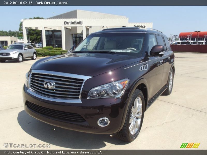 Dark Currant / Wheat 2012 Infiniti QX 56