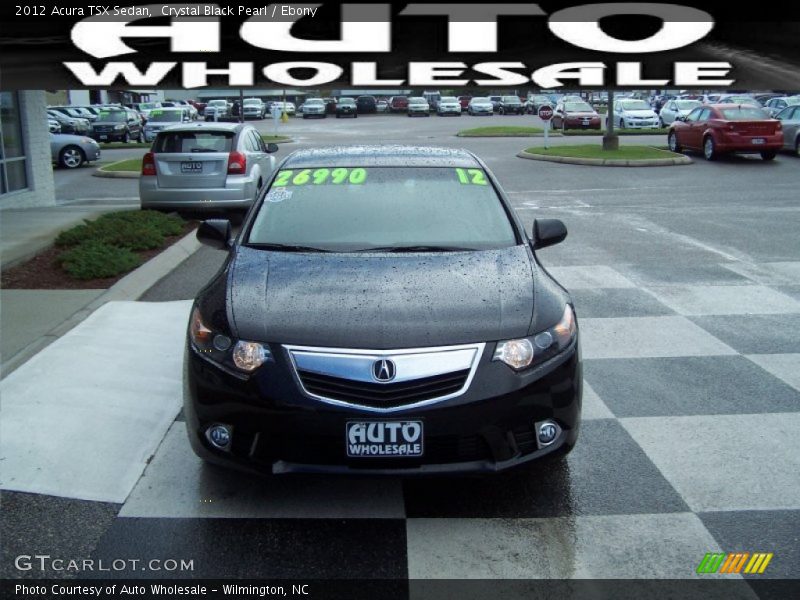 Crystal Black Pearl / Ebony 2012 Acura TSX Sedan