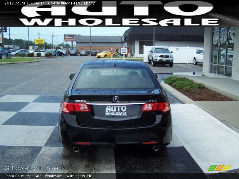 Crystal Black Pearl / Ebony 2012 Acura TSX Sedan
