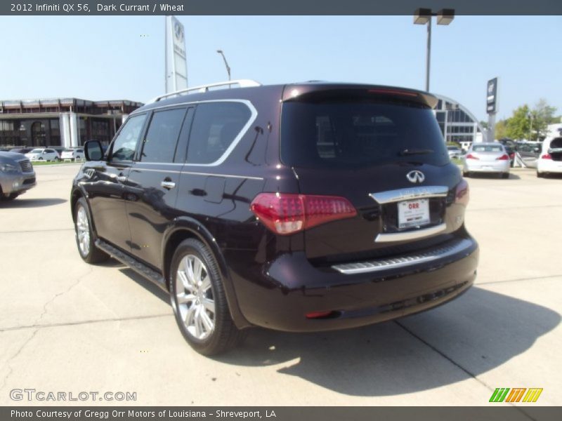 Dark Currant / Wheat 2012 Infiniti QX 56