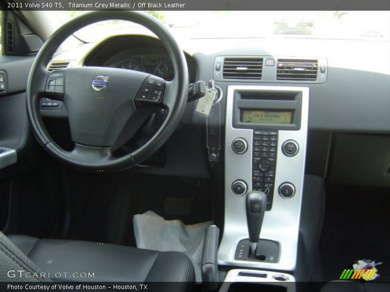 Titanium Grey Metallic / Off Black Leather 2011 Volvo S40 T5