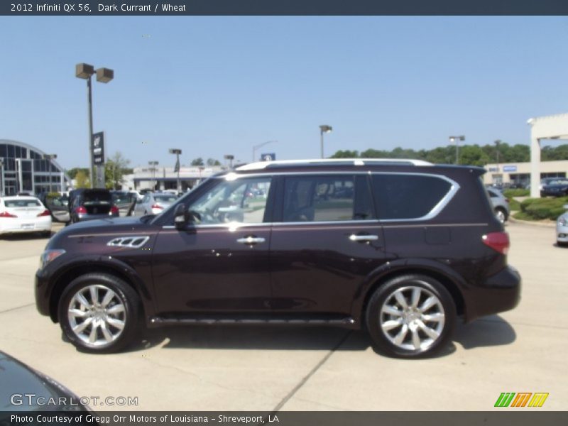 Dark Currant / Wheat 2012 Infiniti QX 56