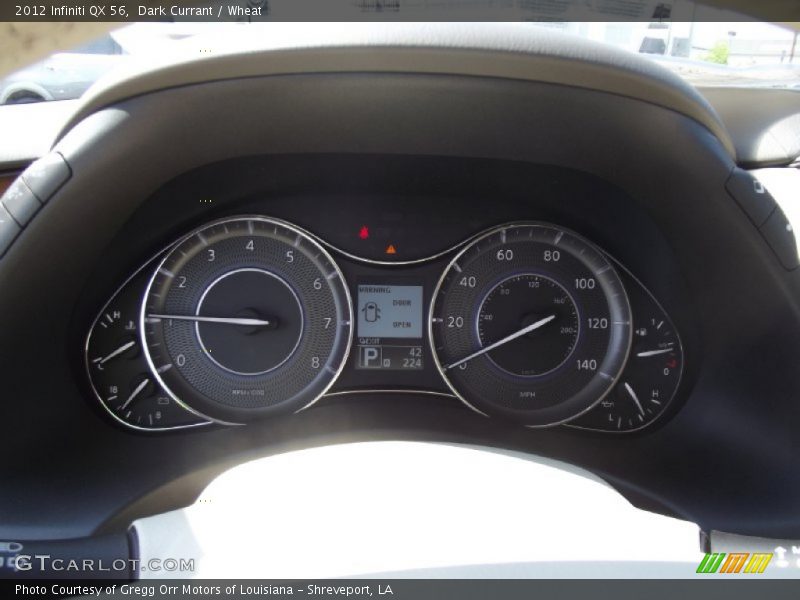Dark Currant / Wheat 2012 Infiniti QX 56