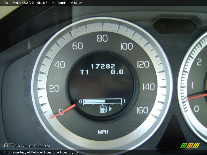 Black Stone / Sandstone Beige 2011 Volvo S80 3.2