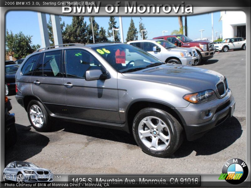 Sterling Grey Metallic / Black 2006 BMW X5 3.0i