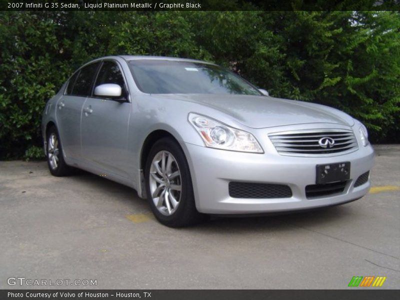 Liquid Platinum Metallic / Graphite Black 2007 Infiniti G 35 Sedan