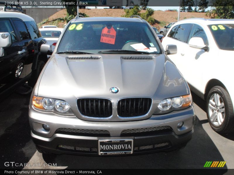 Sterling Grey Metallic / Black 2006 BMW X5 3.0i