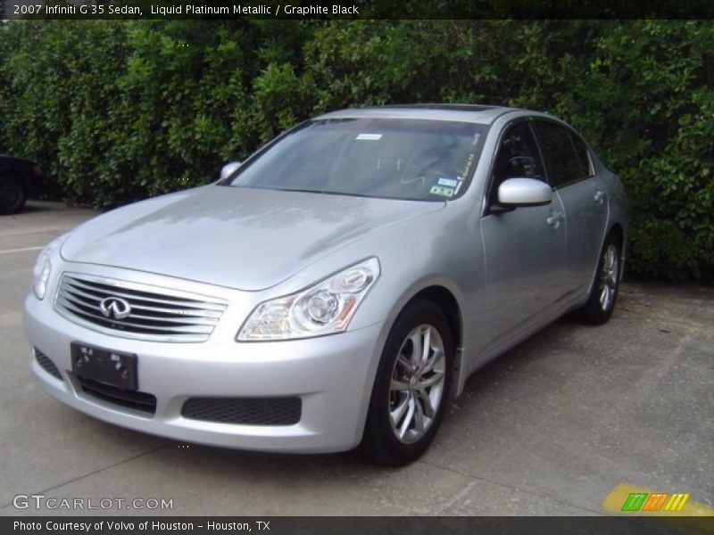 Liquid Platinum Metallic / Graphite Black 2007 Infiniti G 35 Sedan