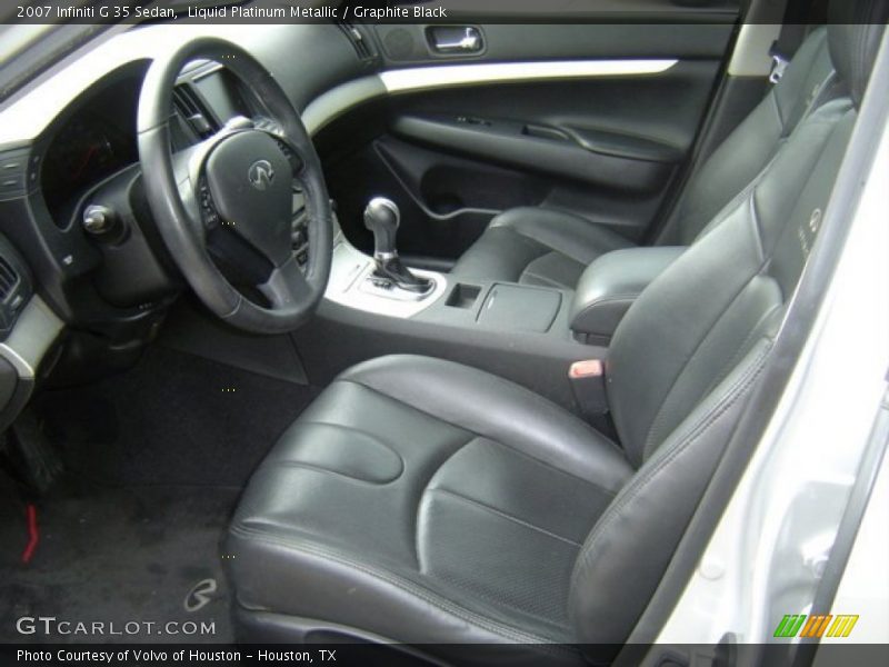 Liquid Platinum Metallic / Graphite Black 2007 Infiniti G 35 Sedan