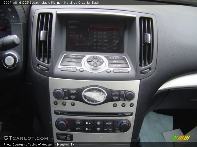 Liquid Platinum Metallic / Graphite Black 2007 Infiniti G 35 Sedan