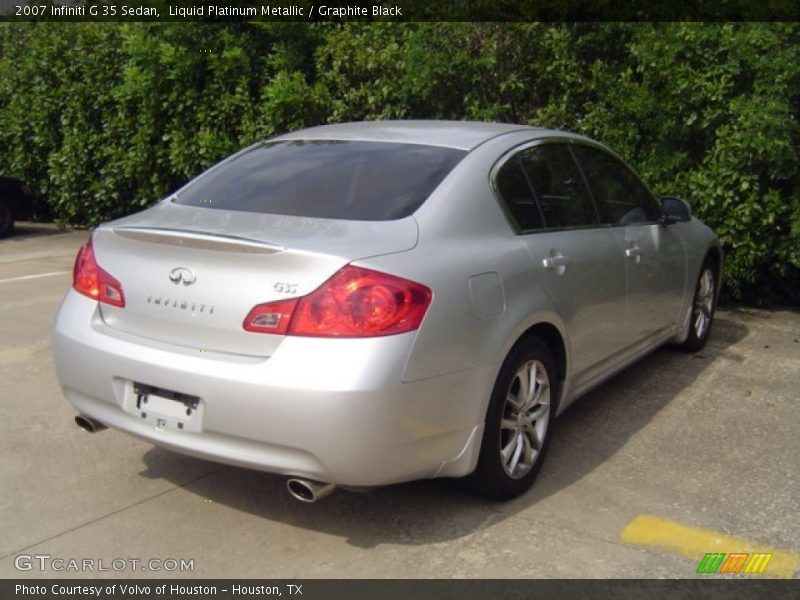 Liquid Platinum Metallic / Graphite Black 2007 Infiniti G 35 Sedan