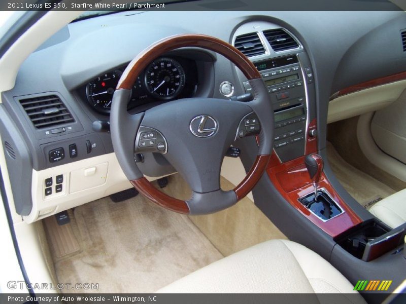 Starfire White Pearl / Parchment 2011 Lexus ES 350