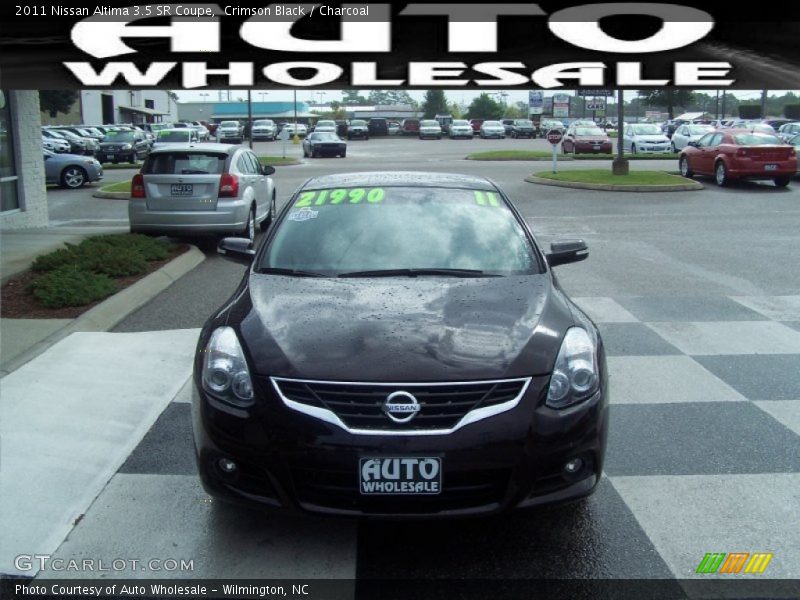 Crimson Black / Charcoal 2011 Nissan Altima 3.5 SR Coupe