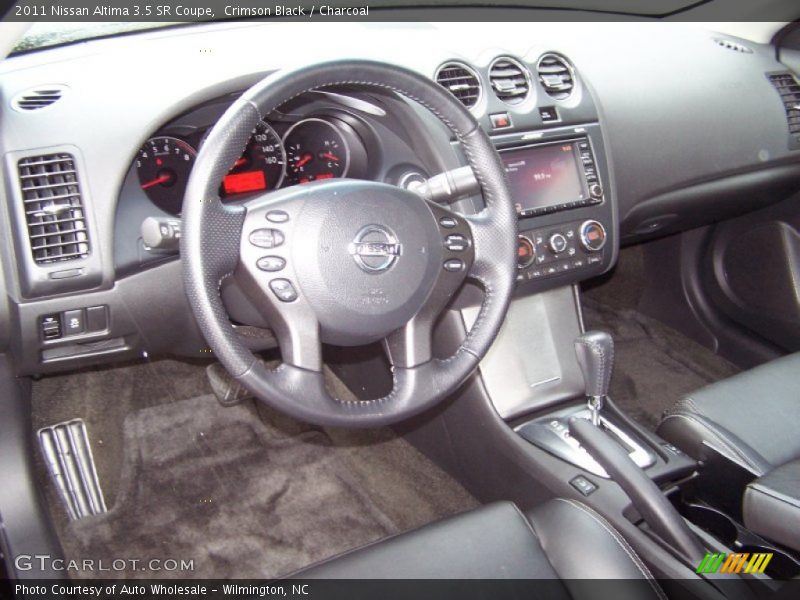 Crimson Black / Charcoal 2011 Nissan Altima 3.5 SR Coupe