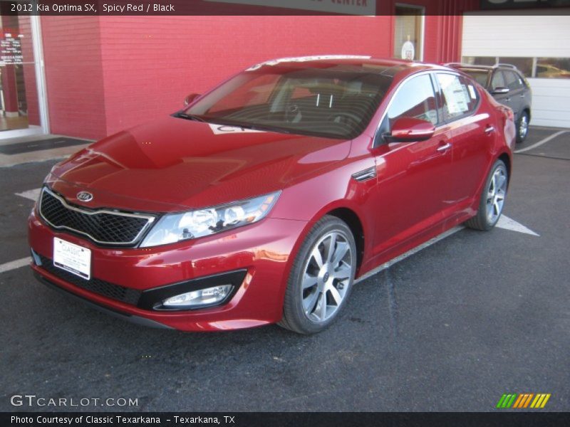 Spicy Red / Black 2012 Kia Optima SX
