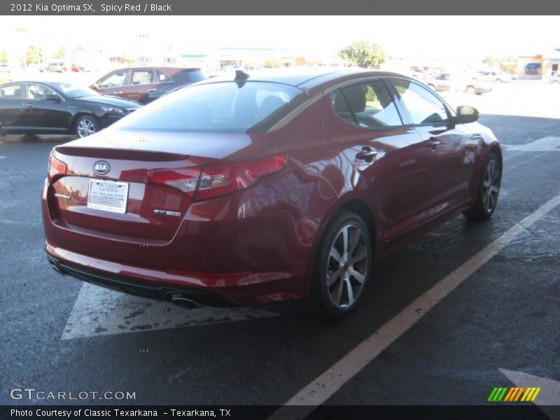 Spicy Red / Black 2012 Kia Optima SX