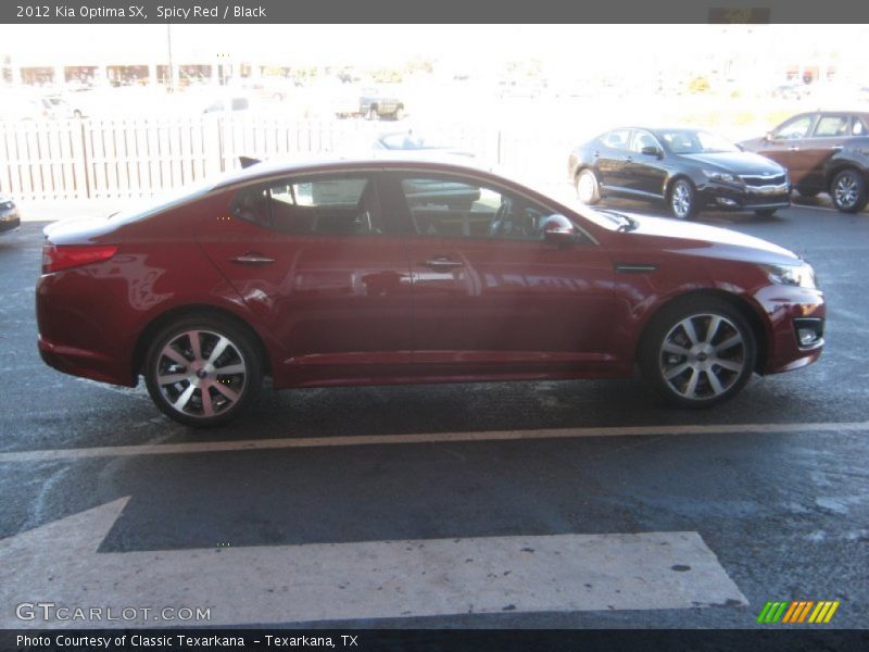 Spicy Red / Black 2012 Kia Optima SX