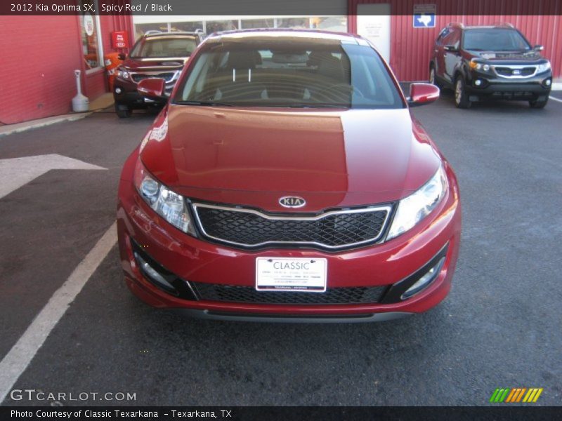 Spicy Red / Black 2012 Kia Optima SX