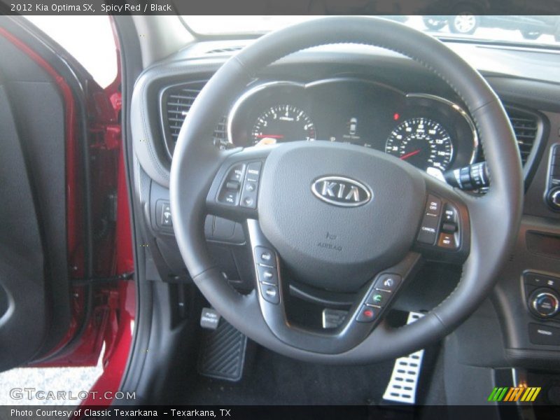 Spicy Red / Black 2012 Kia Optima SX