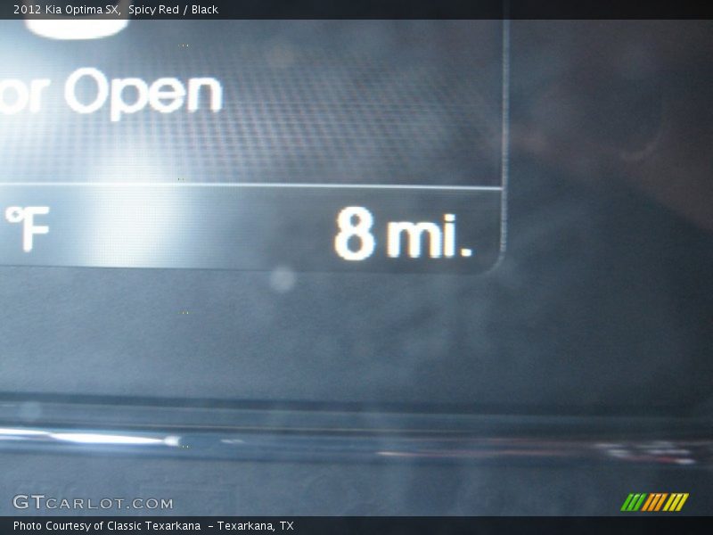Spicy Red / Black 2012 Kia Optima SX