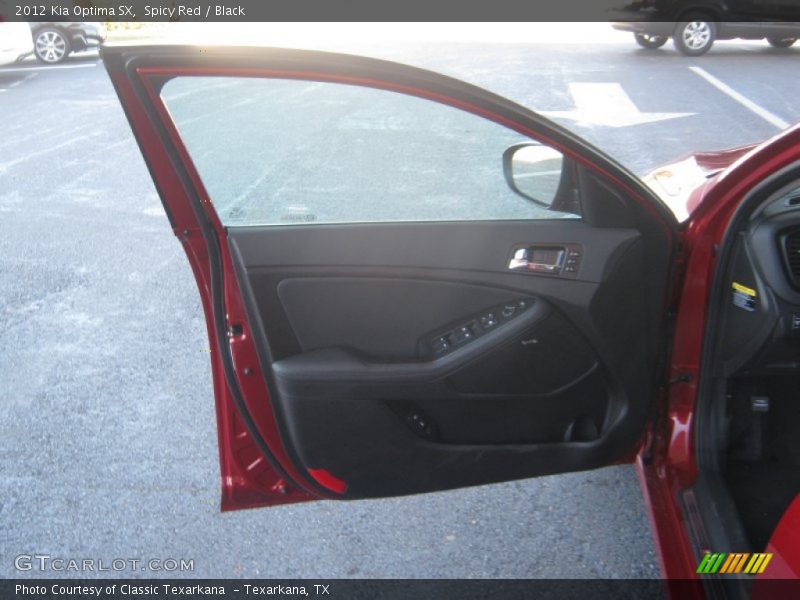 Spicy Red / Black 2012 Kia Optima SX