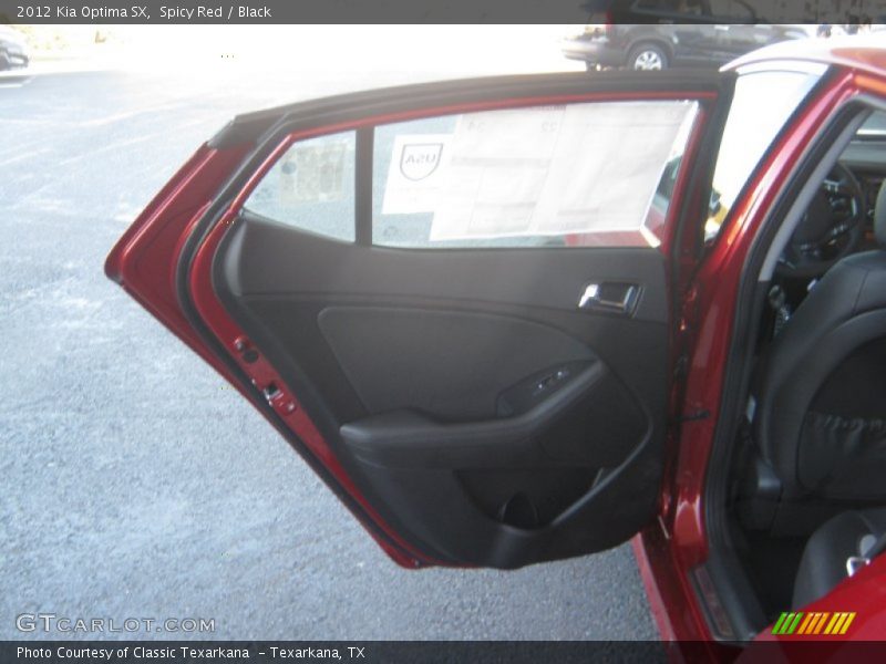 Spicy Red / Black 2012 Kia Optima SX