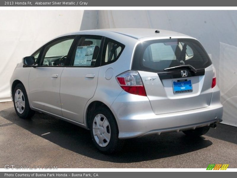 Alabaster Silver Metallic / Gray 2013 Honda Fit