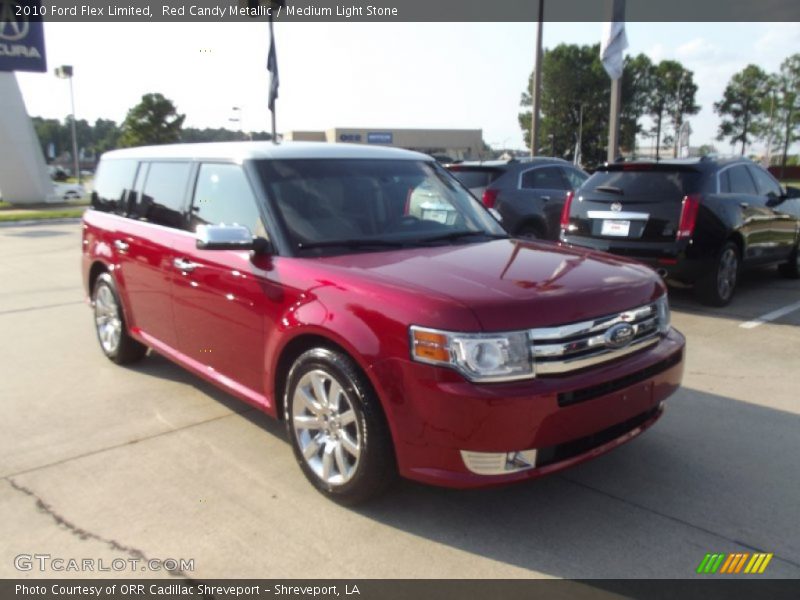 Red Candy Metallic / Medium Light Stone 2010 Ford Flex Limited