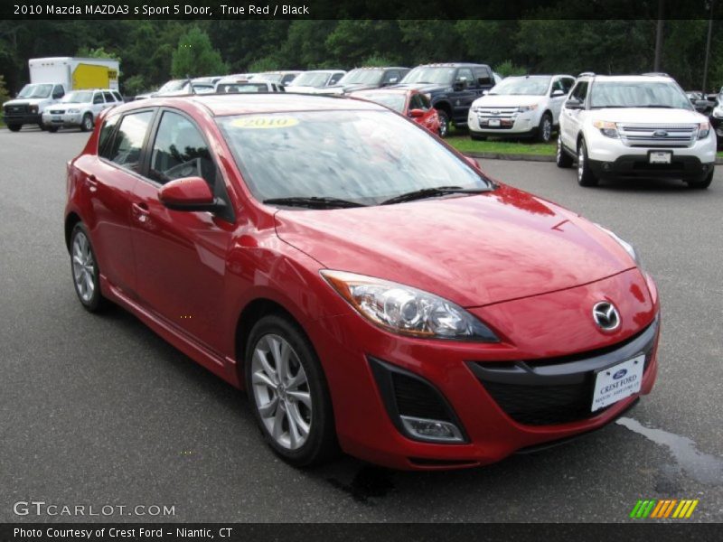 True Red / Black 2010 Mazda MAZDA3 s Sport 5 Door