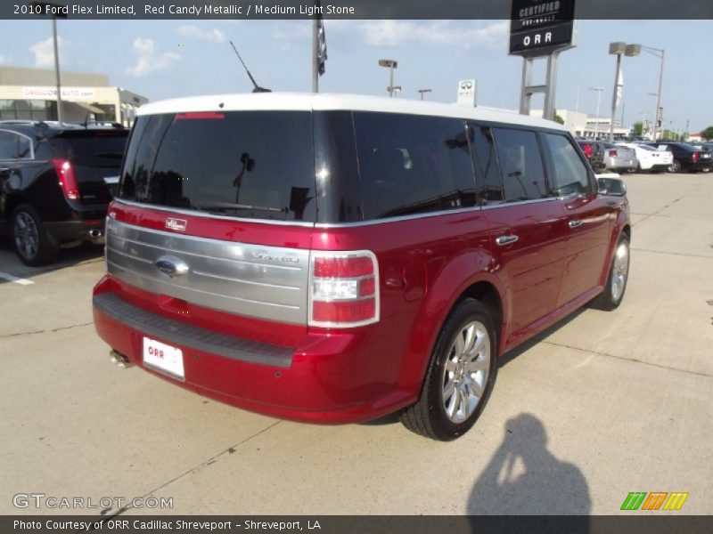 Red Candy Metallic / Medium Light Stone 2010 Ford Flex Limited