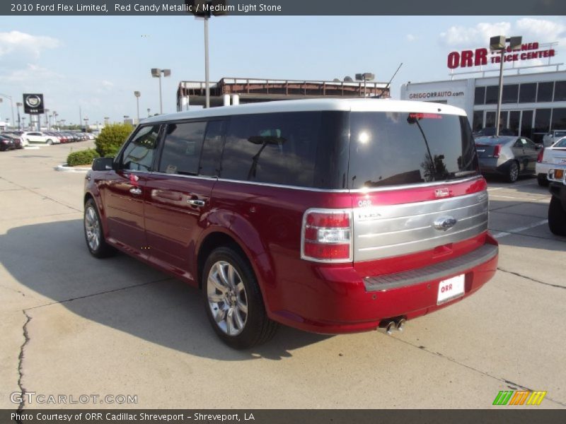 Red Candy Metallic / Medium Light Stone 2010 Ford Flex Limited