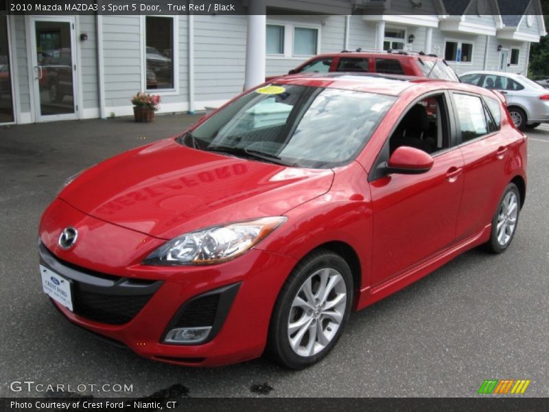 True Red / Black 2010 Mazda MAZDA3 s Sport 5 Door