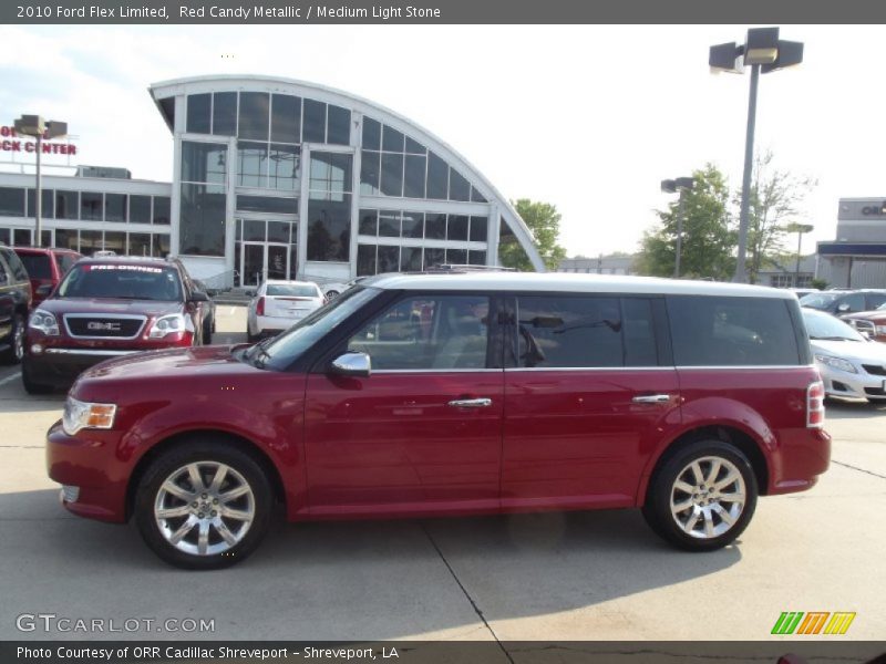 Red Candy Metallic / Medium Light Stone 2010 Ford Flex Limited